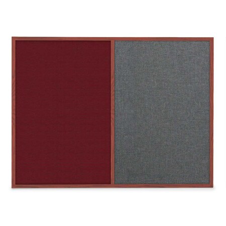 United Visual Products Slim Style Indoor Enclosed Corkboard, 48 UVRDS48SBH-BLACK-APRICOT